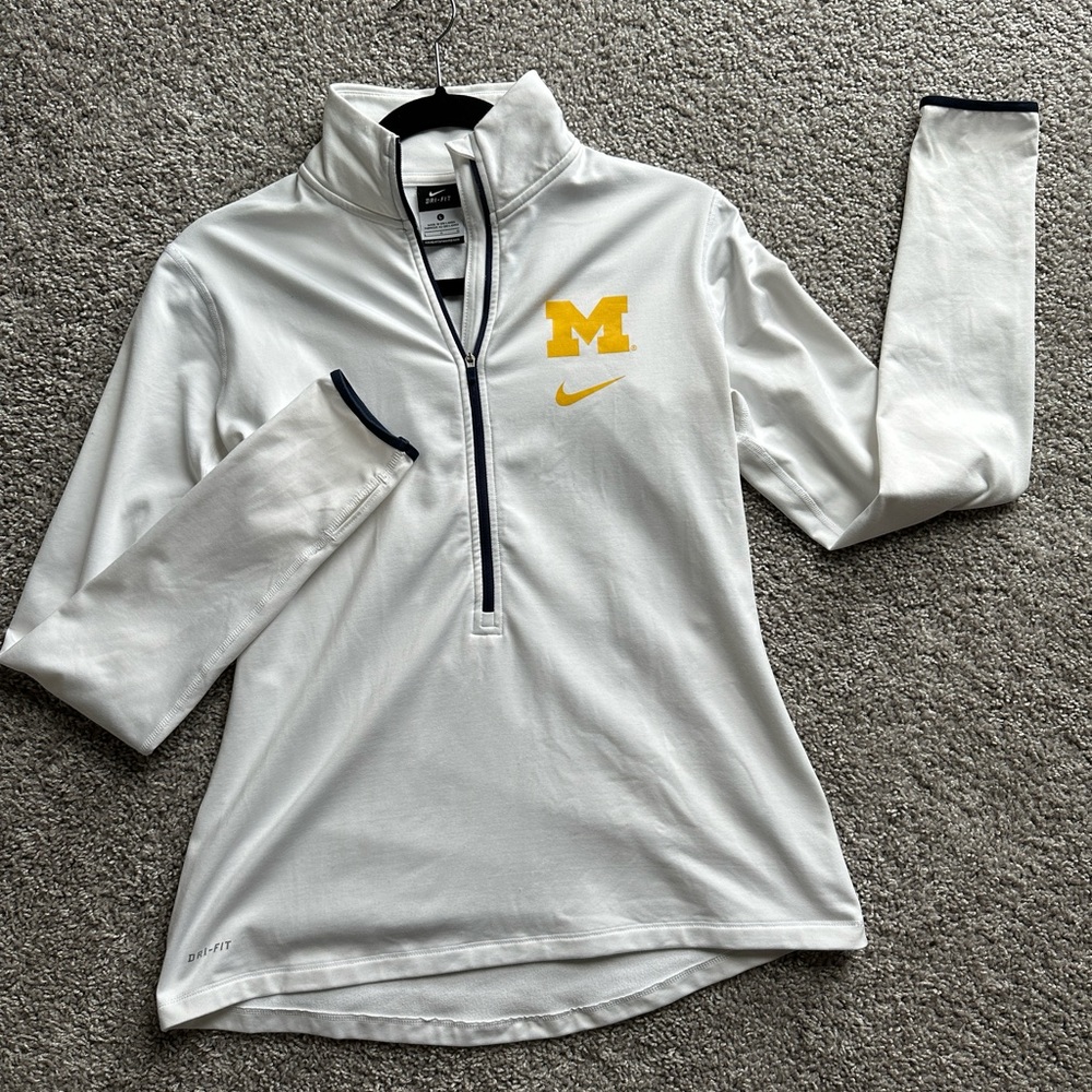 NIKE University of Michigan Dri-Fit half zip